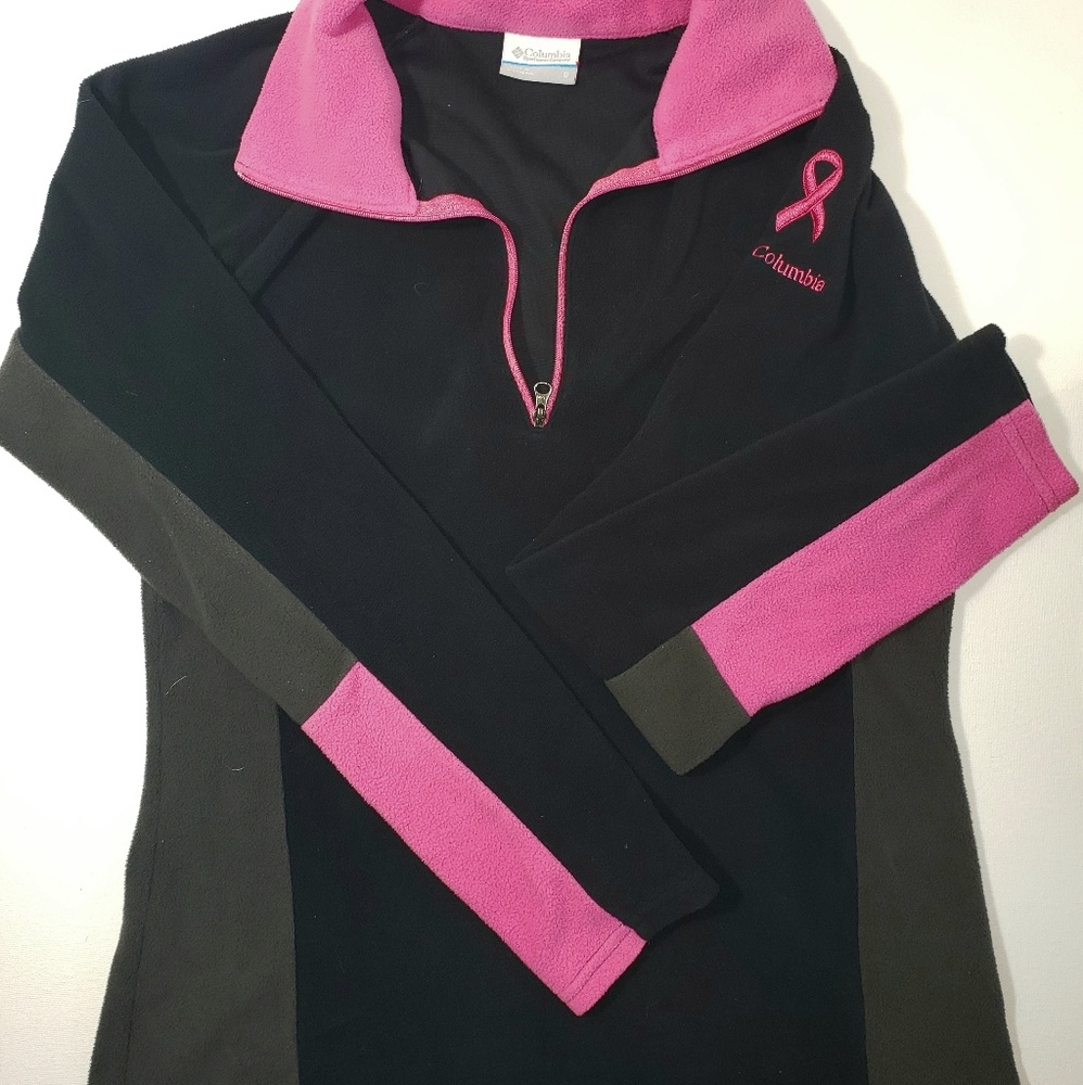 Columbia fleece jacket brest cancer sz S